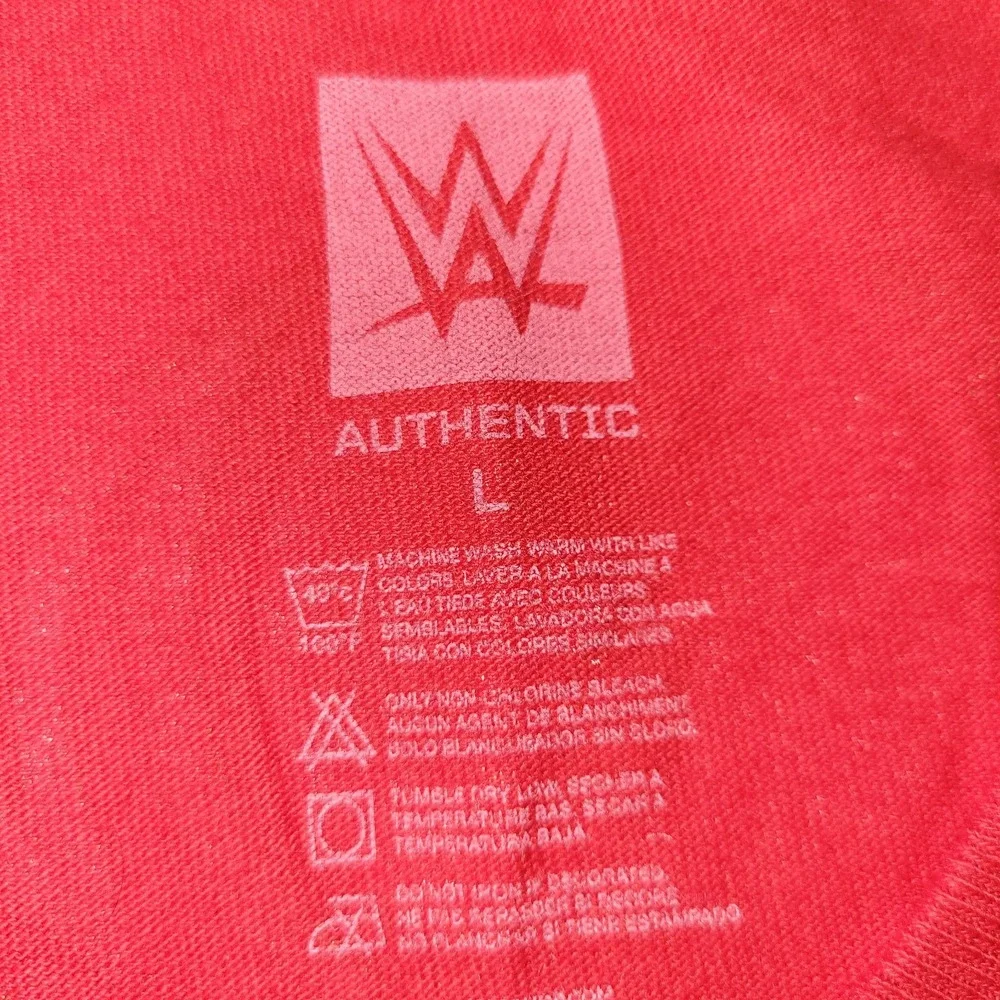 WWE Authentic New Day Rocks T-Shirt Size Large Red Big E Kofi Xavier‎
